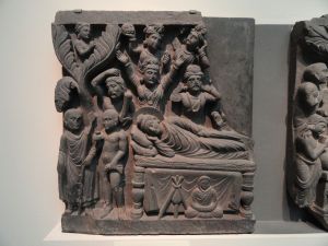 Four Scenes From the Life of the Buddha, naked Ajivika on left Wikipedia
